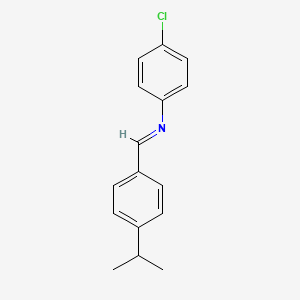 molecular formula C16H16ClN B11960600 N-(4-Isopropylbenzylidene)-4-chloroaniline CAS No. 3382-73-8