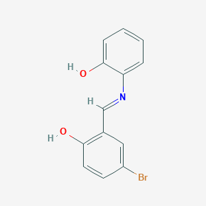 molecular formula C13H10BrNO2 B11960671 N-(5-Bromo-2-hydroxybenzylidene)-2-hydroxyaniline CAS No. 1761-51-9
