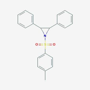 molecular formula C21H19NO2S B119607 1-(4-Methylphenyl)sulfonyl-2,3-diphenylaziridine CAS No. 147054-74-8