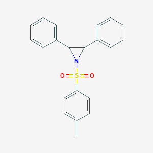 molecular formula C21H19NO2S B119607 Aziridine, 1-[(4-methylphenyl)sulfonyl]-2,3-diphenyl- CAS No. 147054-74-8