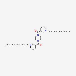 N,N'-Bis(1-decylnipecotoyl)piperazine