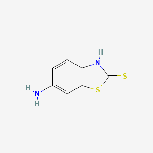 molecular formula C7H6N2S2 B1196076 6-Amino-2-mercaptobenzothiazole CAS No. 7442-07-1