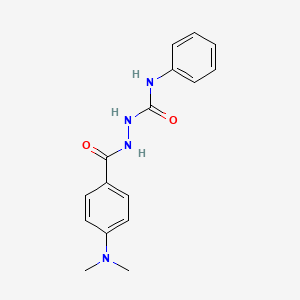 molecular formula C16H18N4O2 B11960761 1-(4-(Dimethylamino)benzoyl)-4-phenylsemicarbazide CAS No. 21719-46-0