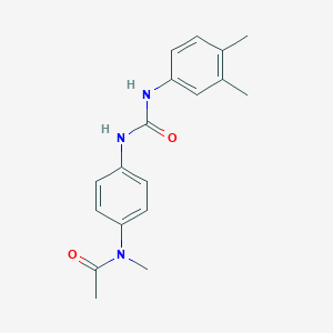 N-[4-[[(3,4-dimethylanilino)-oxomethyl]amino]phenyl]-N-methylacetamide