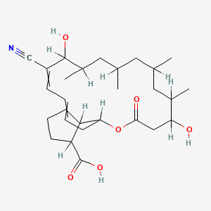 molecular formula C28H43NO6 B1196079 Borrelidin 