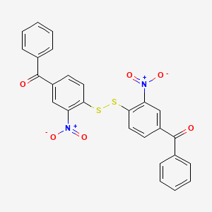 molecular formula C26H16N2O6S2 B11960832 4-Benzoyl-2-nitrophenyl disulfide CAS No. 76209-04-6