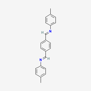 molecular formula C22H20N2 B11960850 N-(4-methylphenyl)-1-[4-[(4-methylphenyl)iminomethyl]phenyl]methanimine CAS No. 20256-90-0
