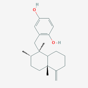 2-{[(1R,2S,4AR)-1,2,4a-trimethyl-5-methylenedecahydronaphthalen-1-yl]methyl}benzene-1,4-diol