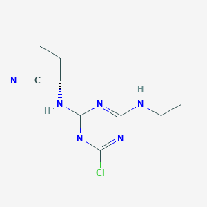 (2S)-2-{[4-chloro-6-(ethylamino)-1,3,5-triazin-2-yl]amino}-2-methylbutanenitrile