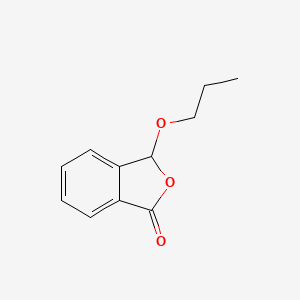 molecular formula C11H12O3 B11960918 1(3H)-Isobenzofuranone, 3-propoxy- CAS No. 99865-51-7