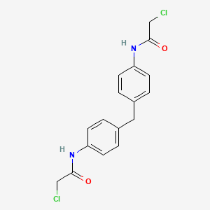 molecular formula C17H16Cl2N2O2 B11960953 N,N'-[Methylenedi(4,1-phenylene)]bis(2-chloroacetamide) CAS No. 17328-15-3