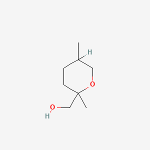 molecular formula C8H16O2 B1196098 四氢-2,5-二甲基-2H-吡喃甲醇 CAS No. 54004-46-5