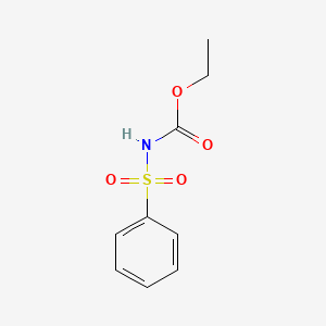 molecular formula C9H11NO4S B11961019 ethyl N-(benzenesulfonyl)carbamate CAS No. 32111-09-4