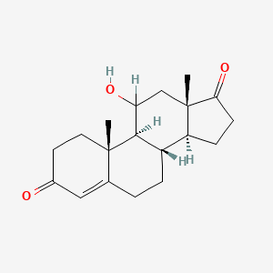 molecular formula C19H26O3 B1196105 11-羟基雄烯二酮 CAS No. 564-32-9