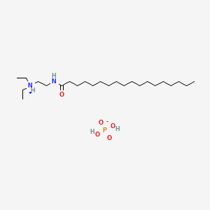 molecular formula C24H53N2O5P B1196107 Diethylaminoethyl stearamide phosphate CAS No. 68133-34-6