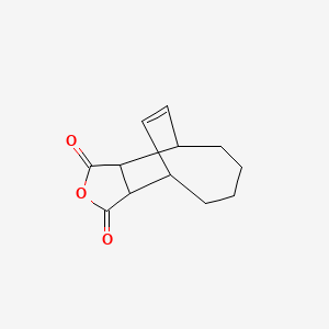 molecular formula C12H14O3 B11961072 Bicyclo(4.2.2)dec-7-ene-9,10-dicarboxylic anhydride CAS No. 5649-93-4