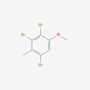 molecular formula C8H7Br3O B11961132 1,3,4-Tribromo-5-methoxy-2-methylbenzene 