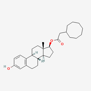 molecular formula C28H40O3 B1196116 17-Estradiol cyclooctyl acetate CAS No. 66791-46-6