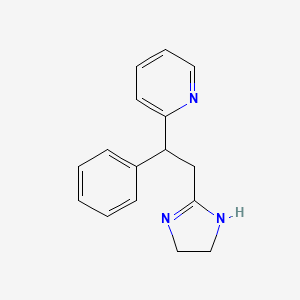 molecular formula C16H17N3 B1196117 Midaglizole CAS No. 66529-17-7