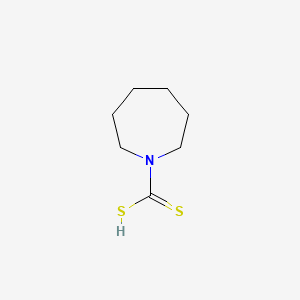 molecular formula C7H13NS2 B1196118 Azepane-1-carbodithioic acid CAS No. 874-56-6