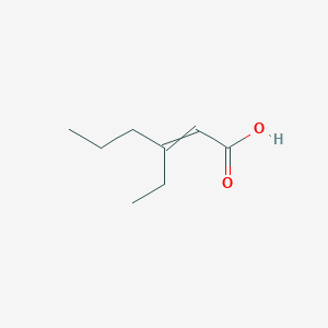 molecular formula C8H14O2 B11961180 3-Ethylhex-2-enoic acid CAS No. 63718-58-1