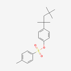 molecular formula C21H28O3S B11961182 4-(2,4,4-Trimethylpentan-2-yl)phenyl 4-methylbenzene-1-sulfonate 