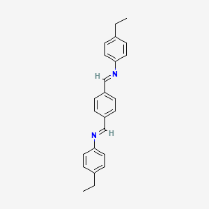 molecular formula C24H24N2 B11961194 N,N'-(1,4-Phenylenedimethylidyne)bis(4-ethylaniline) CAS No. 60448-85-3