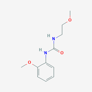 molecular formula C11H16N2O3 B11961213 1-(2-Methoxyethyl)-3-(2-methoxyphenyl)urea CAS No. 59759-19-2