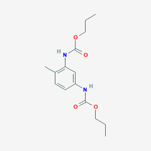 molecular formula C15H22N2O4 B11961278 N,N'-(4-Methyl-1,3-phenylene)bis(propyl carbamate) CAS No. 60483-66-1