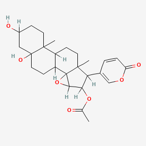 5beta-Bufa-20,22-dienolide, 14,15beta-epoxy-3beta,5,16beta-trihydroxy-, 16-acetate