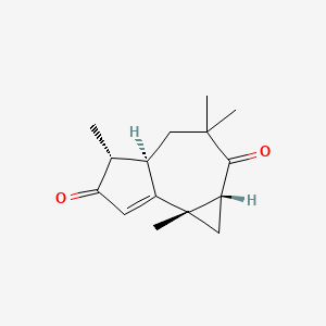 molecular formula C15H20O2 B1196129 Isoomphadione 
