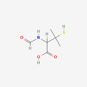 molecular formula C6H11NO3S B11961298 N-Formyl-3-mercaptovaline CAS No. 6335-66-6