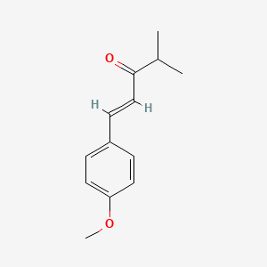 molecular formula C13H16O2 B11961327 1-(4-Methoxyphenyl)-4-methyl-1-penten-3-one CAS No. 67962-14-5