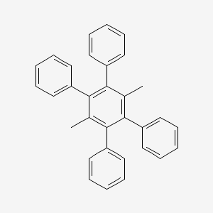molecular formula C32H26 B11961331 1,4-Dimethyl-2,3,5,6-tetraphenylbenzene CAS No. 7541-77-7