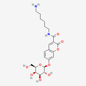 6-(7-beta-Galactosylcoumarin-3-carboxamido)hexylamine