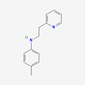 molecular formula C14H16N2 B11961379 2-(2-(4-Methylanilino)ethyl)pyridine CAS No. 67240-91-9