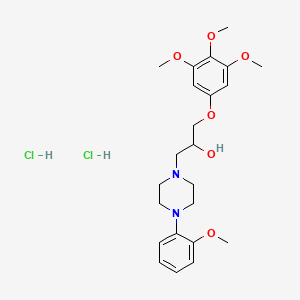 molecular formula C23H33ClN2O6 B1196143 Enciprazine hydrochloride CAS No. 68576-88-5