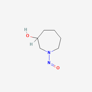 molecular formula C6H12N2O2 B1196144 Hexahydro-1-nitroso-1H-azepin-3-ol CAS No. 77428-18-3