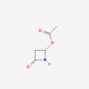 molecular formula C5H7NO3 B1196147 4-Acetoxy-2-azetidinone CAS No. 28562-53-0
