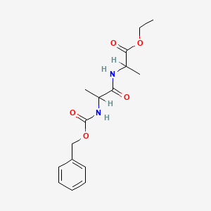molecular formula C16H22N2O5 B11961476 Ethyl n-[(benzyloxy)carbonyl]alanylalaninate CAS No. 5673-69-8