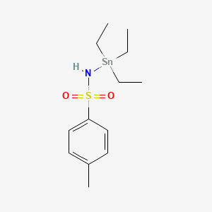 molecular formula C13H23NO2SSn B11961485 p-Toluenesulfonamide, N-(triethylstannyl)- CAS No. 2627-04-5