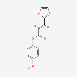 molecular formula C14H12O4 B11961493 4-Methoxyphenyl 3-(2-furyl)-2-propenoate CAS No. 853349-23-2