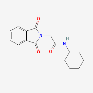molecular formula C16H18N2O3 B11961502 N-cyclohexyl-2-(1,3-dioxo-1,3-dihydro-2H-isoindol-2-yl)acetamide CAS No. 33845-21-5