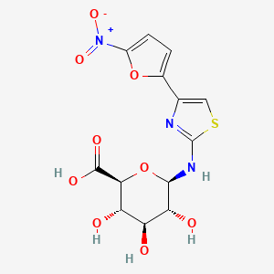 1-(2-Amino-4-(5-nitro-2-furyl)-2-thiazolyl)-1-deoxy-beta-D-glucopyranuronic acid