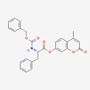 (4-methyl-2-oxochromen-7-yl) (2S)-3-phenyl-2-(phenylmethoxycarbonylamino)propanoate