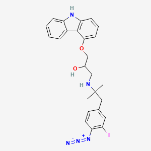 molecular formula C25H26IN5O2 B1196163 pAIBC CAS No. 83538-85-6
