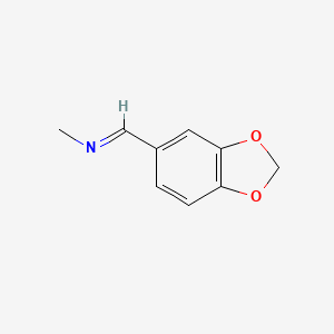 molecular formula C9H9NO2 B11961646 Benzo(1,3)dioxol-5-ylmethylene-methyl-amine 