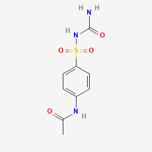 molecular formula C9H11N3O4S B11961676 N-(4-{[(aminocarbonyl)amino]sulfonyl}phenyl)acetamide CAS No. 2828-63-9