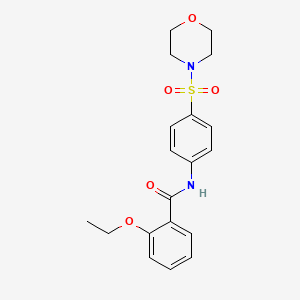 molecular formula C19H22N2O5S B1196170 2-ethoxy-N-[4-(4-morpholinylsulfonyl)phenyl]benzamide 