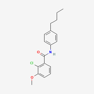 molecular formula C18H20ClNO2 B11961730 N-(4-butylphenyl)-2-chloro-3-methoxybenzamide CAS No. 853333-04-7